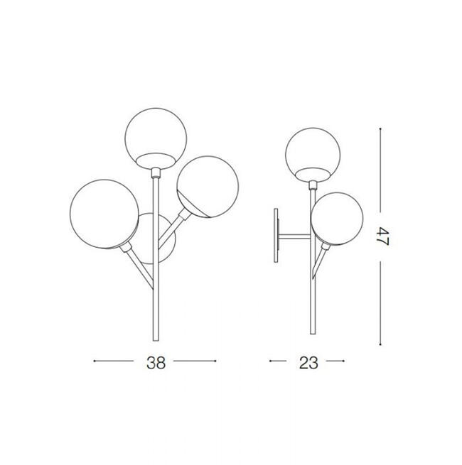 Chandelier and wall lamp/K 12 / IL