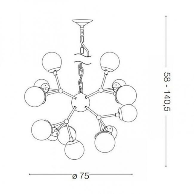 Chandelier and wall lamp/K 12 / IL