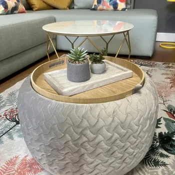 Stool/ Table - pearl gray