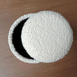 Stool / Container - white boucle