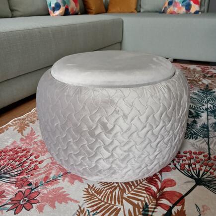 Stool/ Table - pearl gray
