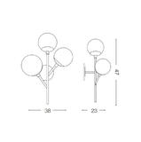 Chandelier and wall lamp/K 12 / IL