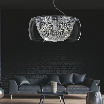 Chandelier and Ceiling/ Crystal - A 61 Pl 8/ IL